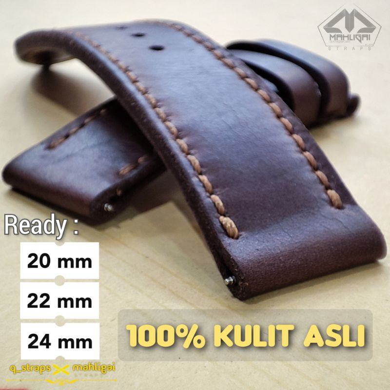 Tali kulit jam tangan kulit asli / Tali jam kulit asli / Strap jam kulit / kulit asli