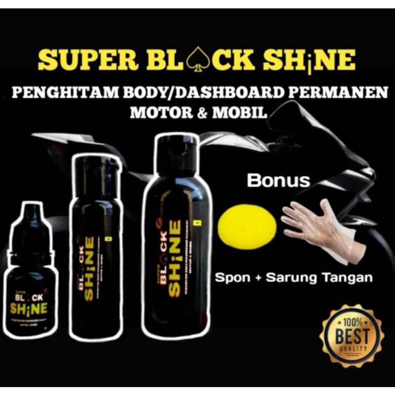 Penghitam Body Motor Permanent/ Penghitam Dashboard Mobil Permanent (10ml & 30ml)