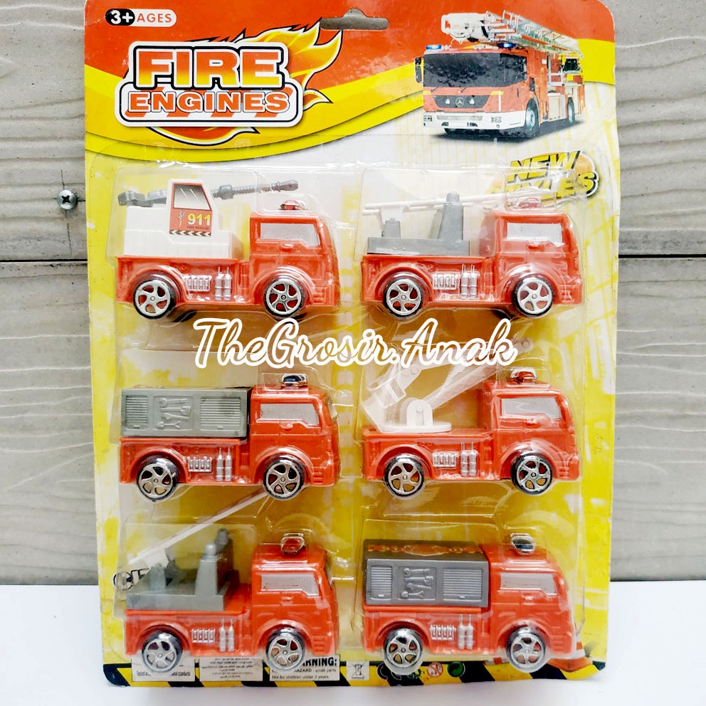 Fire Engines 0011-2 Mainan Mobil Pemadam Kebakaran Damkar Truk PMK