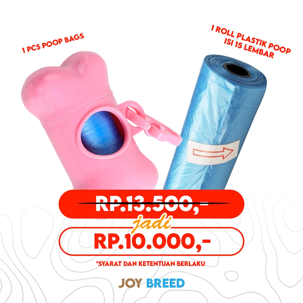 PAKET KANTONG PLASTIK POOP TEMPAT PLASTIK KOTORAN KUCING ANJING
