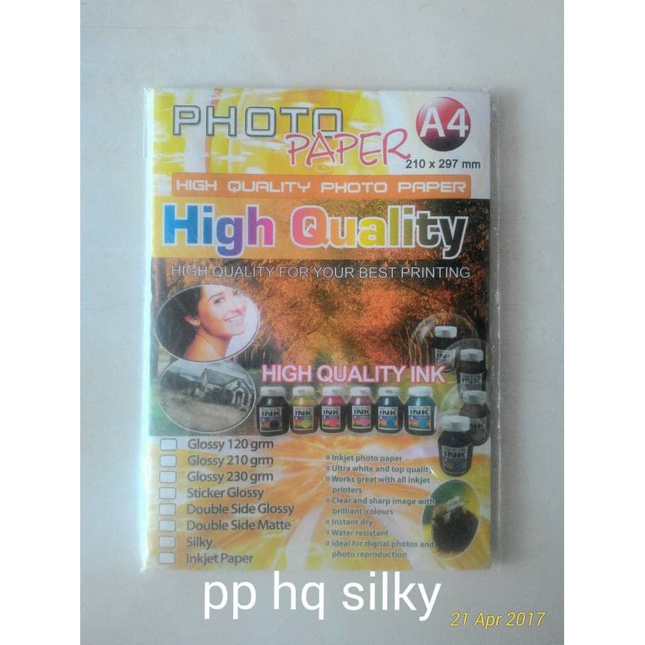 Photo Paper / Kertas FOTO Glossy 210 Gram HIGH QUALITY