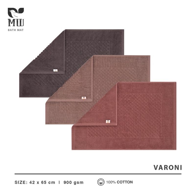 Keset Kaki Anti Slip Terry Palmer Morning Whistle Varoni 42x65 Keset Kamar Mandi Dapur Bath Mat