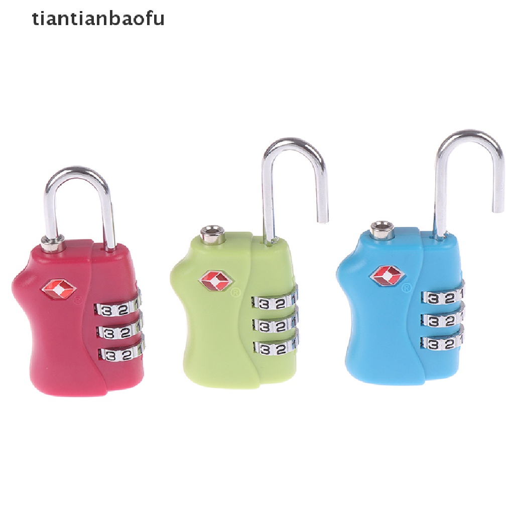 [tiantianbaofu] TSA 3 Digit Combination Lock Travel Lock Luggage Bag Padlock Boutique