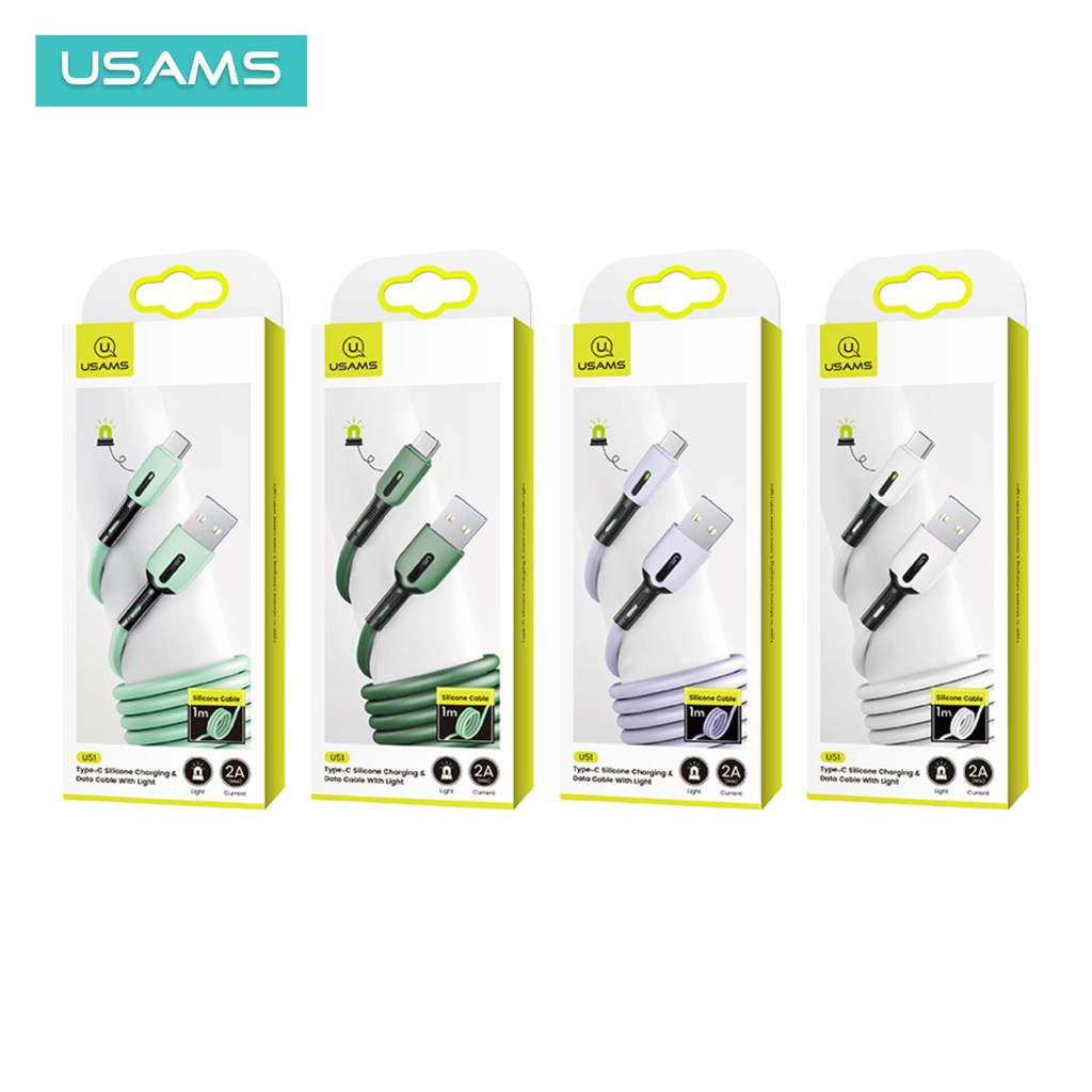 USAMS U51 KABEL DATA TYPE-C LIQUID SILICONE FAST CHARGING