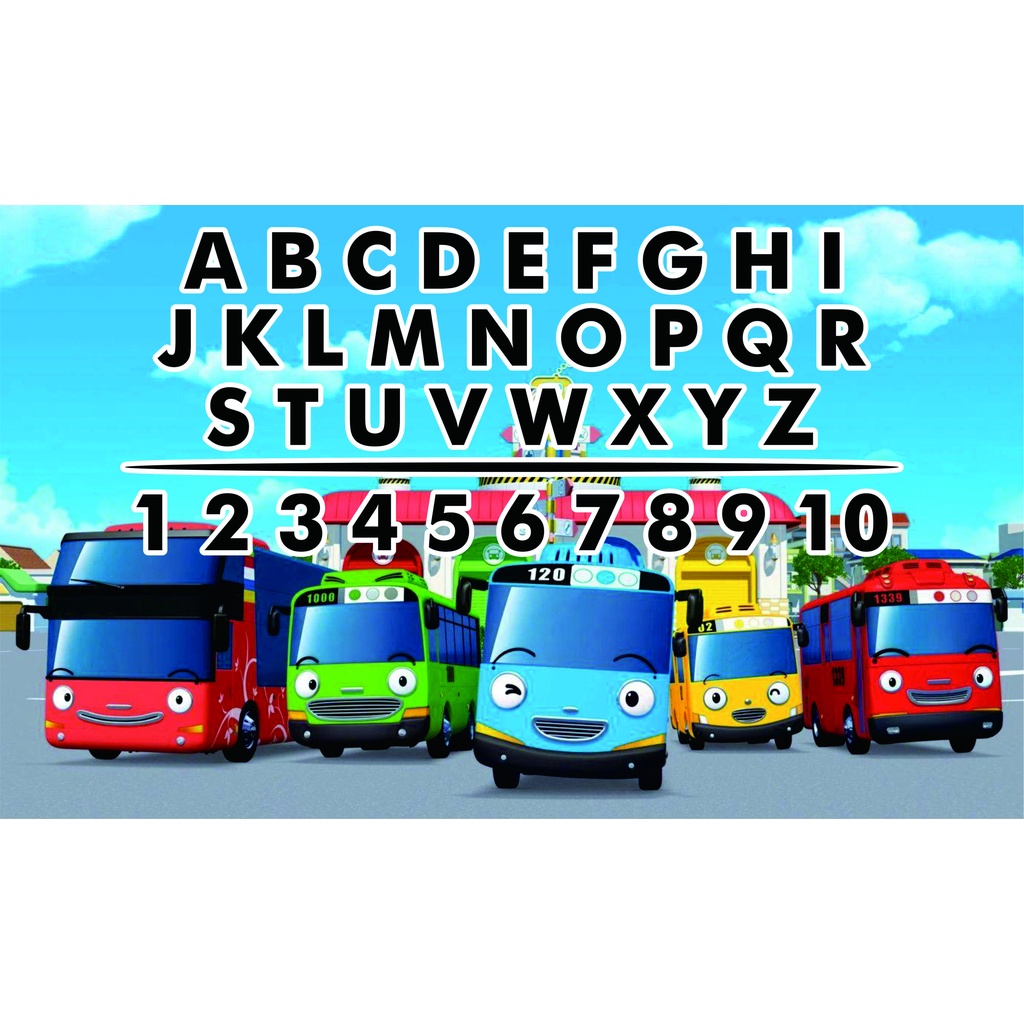 Belajar ABC untuk anak / Spanduk  Belajar / mainan edukasi anak