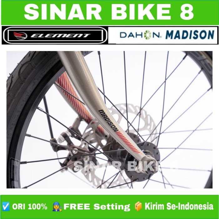 Sepeda Lipat DAHON ION MADISON Ukuran 20 Inch New 2022 Folding Bike Alloy