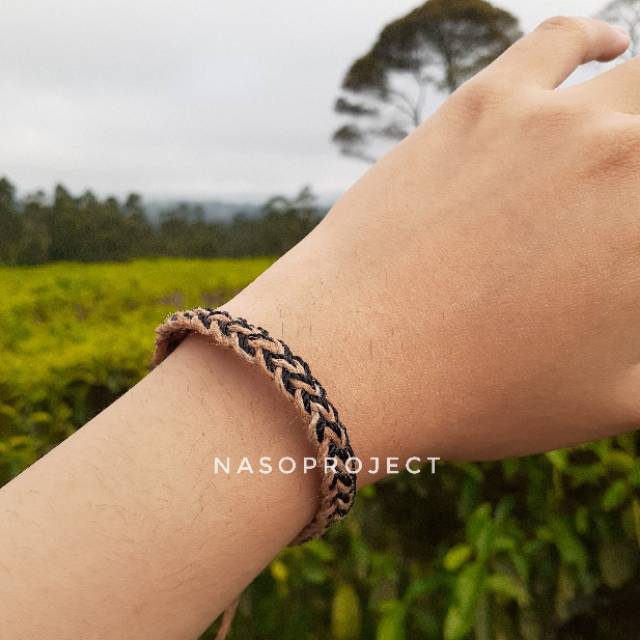 Gelang Kepang Etnik Kulit Kayu Tereup Asli Baduy Handmade