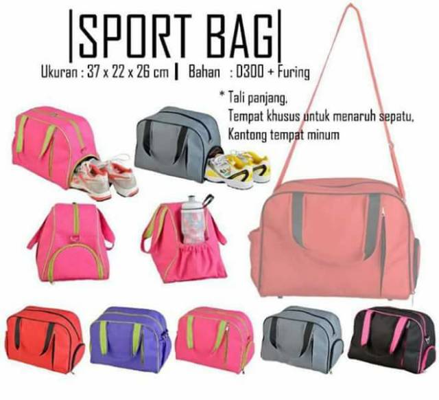 SPORT BAG | Tas Senam | Tas Zumba | Tas Gym |  Tas Fitnes | Tas Olah Raga | Tas Futsal | Travel Sport Bag High Quality