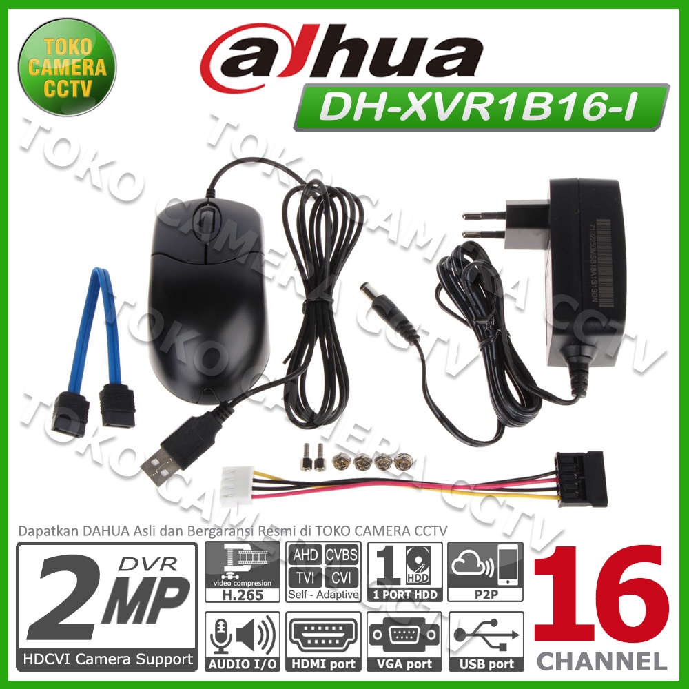 DVR RECORDER CCTV DAHUA 16 CHANNEL CCTV DAHUA 16CH 2MP