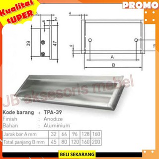 HANDLE TANAM TPA 39 96 HUBEN TARIKAN KOM ALUMINIUM LACI HANDLE TANAM TPA 39 96 HUBEN TARIKAN KOM ALUMINIUM LACI