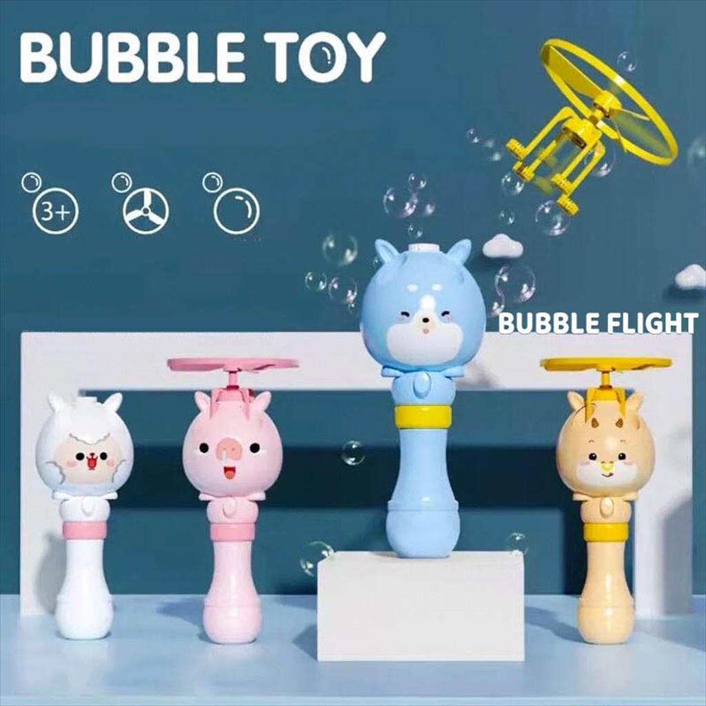 Mainan Bubble Baling-Baling/Bubble Gun/Mainan Bubble Toy Flight/ Mainan Gelembung Bubble Terbang KARAKTER 0768-1A