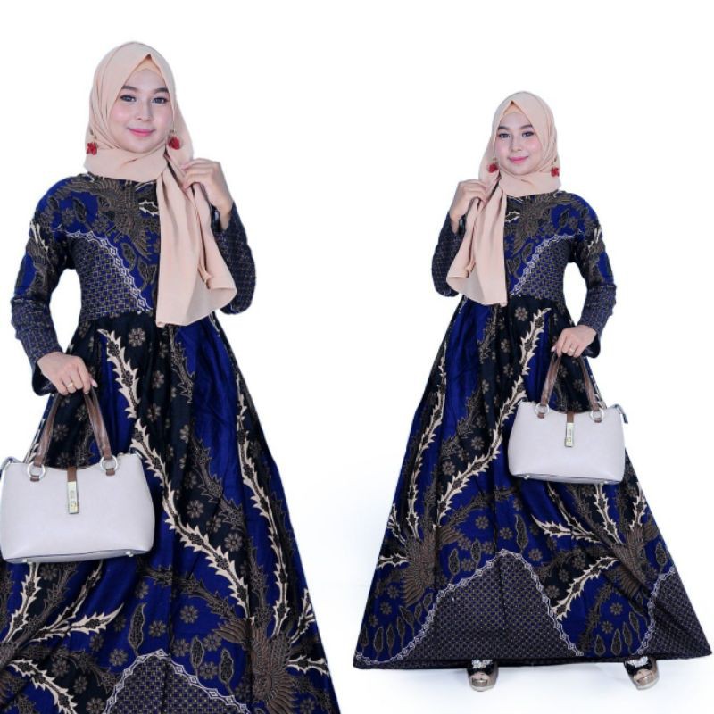 Gamis batik muslim seragaman kombinasi (((TERMURAH))