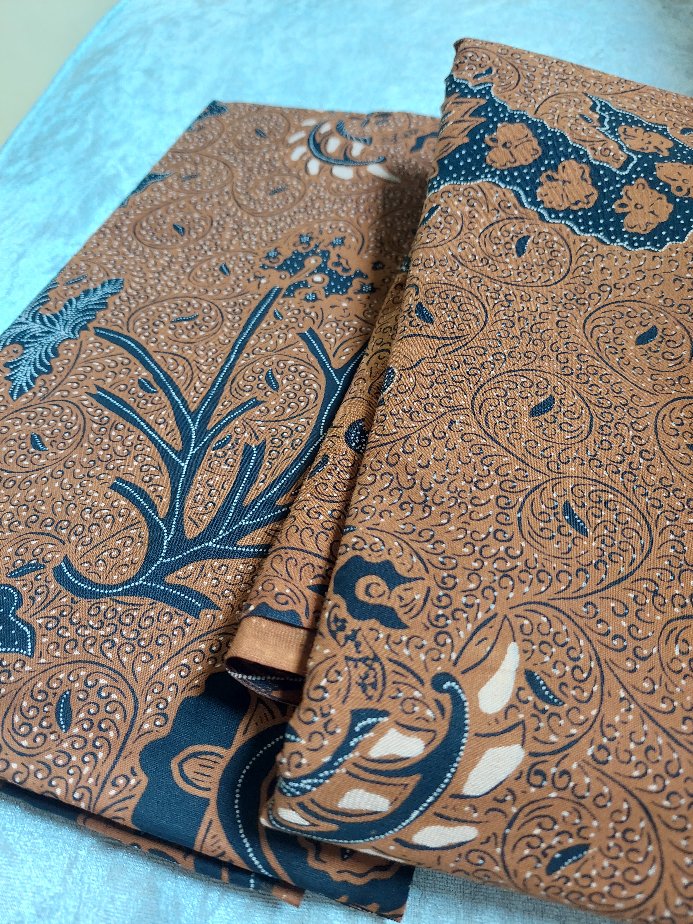 Kain Jarik Batik Solo (cabut Alusan) Motif Sogan Wahyu Tumurun