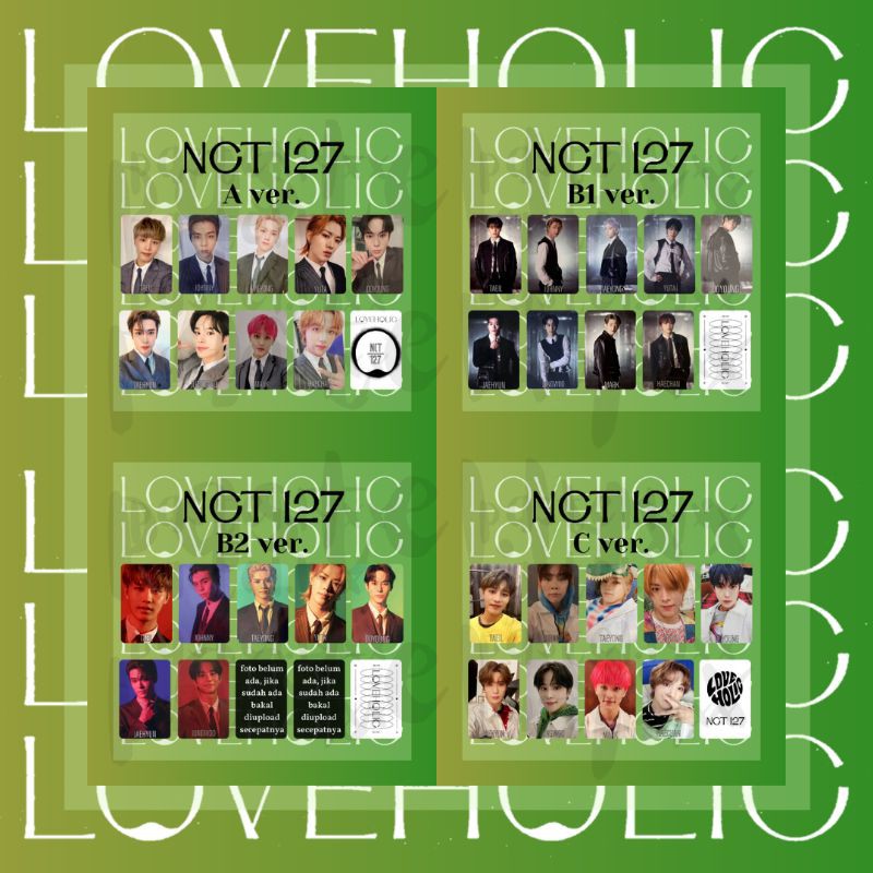 Photocard Unofficial NCT 127 - Loveholic