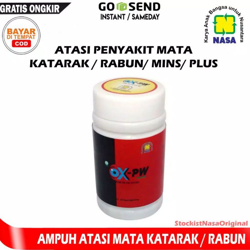 Obat mata katarak - Kapsul mata katarak - Kapsul mata herbal - Ox pw nasa - Obat mata rabun dekat