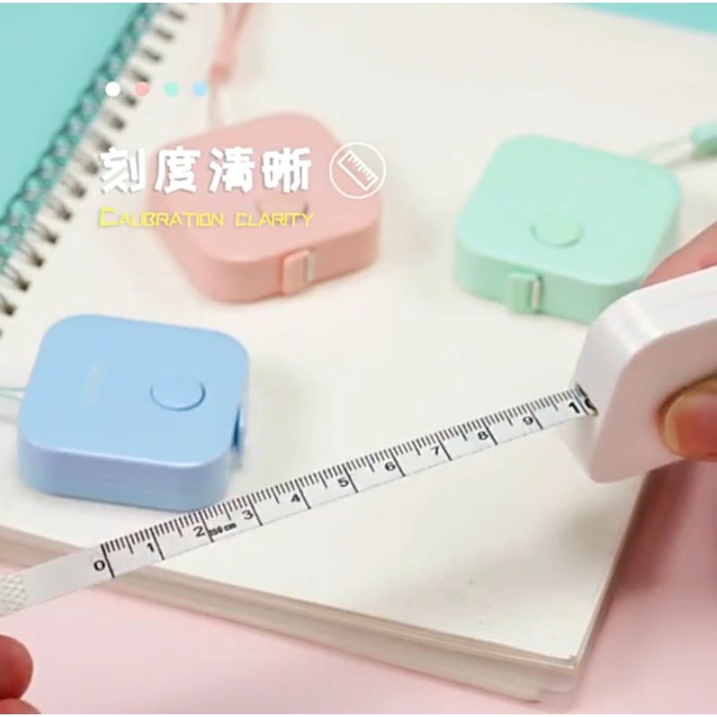 RULER POCKET METERAN KOTAK CUTE 1,5 CM