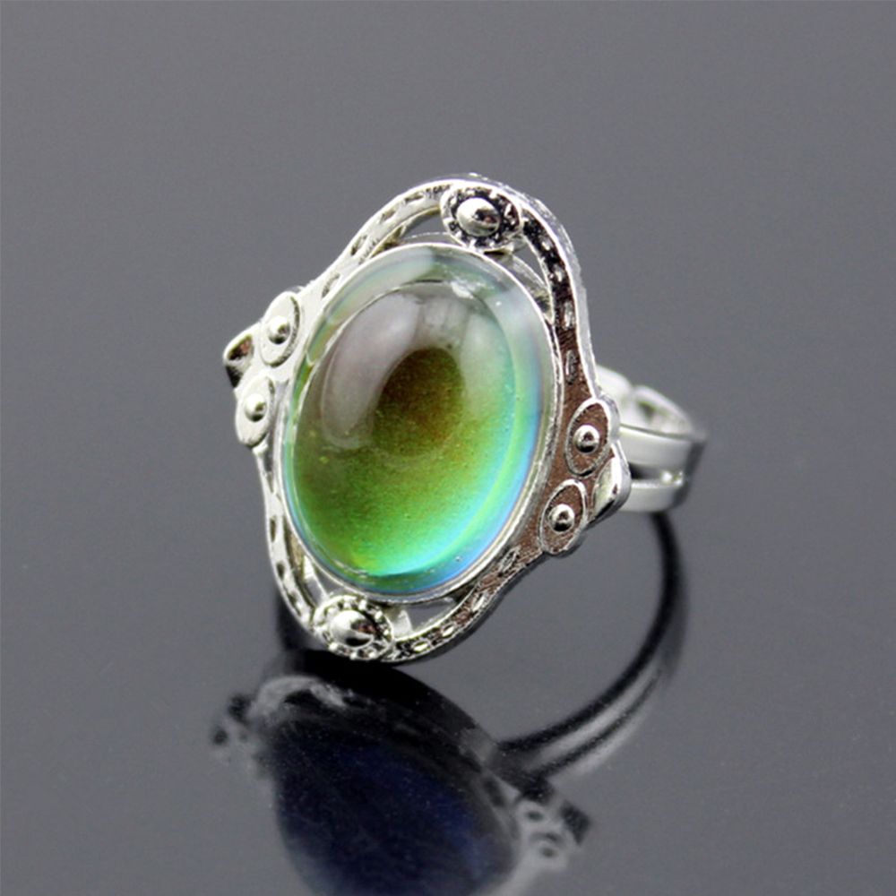 Mxbeauty Cincin Mood Ring Dapat Berubah Warna Sesuai Suhu Gaya Vintage