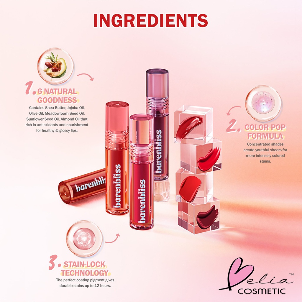 ❤ BELIA ❤ BNB Barenbliss Peach Makes Perfect Lip Tint | Liptint | Lip Color