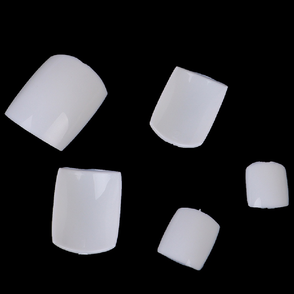 100pcs Kuku Kaki Palsu Bahan Akrilik Untuk Dekorasi Manicure
