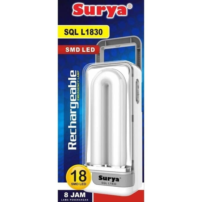 Surya Lampu Emergency SQL 1830 L 18 LED Lampu Darurat Super Murah