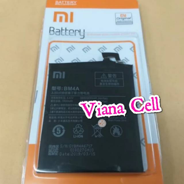 BATERAI BATRE BATREI BATTERY XIAOMI XIOMI REDMI PRO BM4A BM 4A ORIGINAL