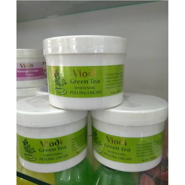 VIODI GREEN TEA PEELING CREAM 450GR/ PEELING CREAM/ TERMURAH/ ORIGINAL 100%
