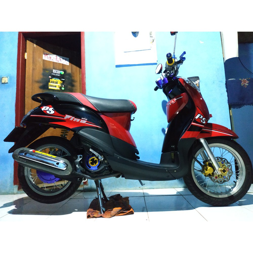 Jual Sticker Decal Striping Yamaha Fino Karbu Variasi Thailook Semua Ready Striping Indonesia Shopee Indonesia