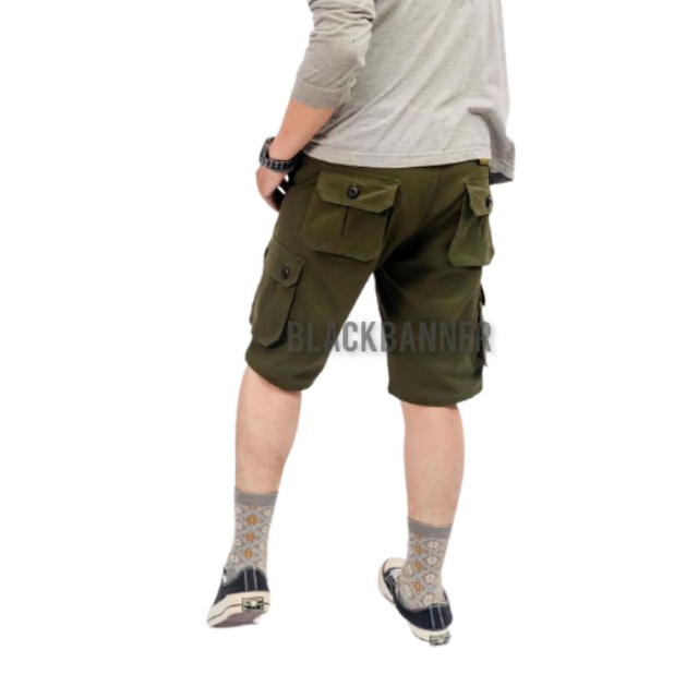 Short Cargo pants celana Cargo Pendek Army Size S-XL (28-35)