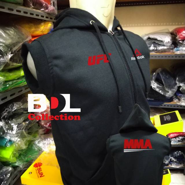 Jaket Sweater Rompi Hoodie Vest Zpp UFC MMA Reebok