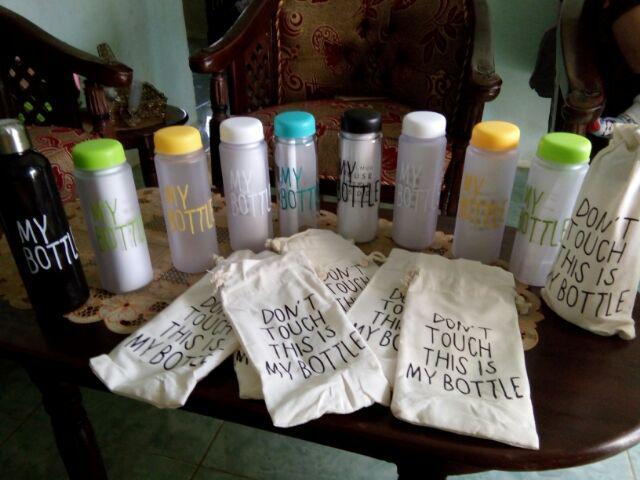 Promo Turun Harga Free New Pouch / Realpic My Bottle Bening + Pouch / Infused Water / Botol Tritan
