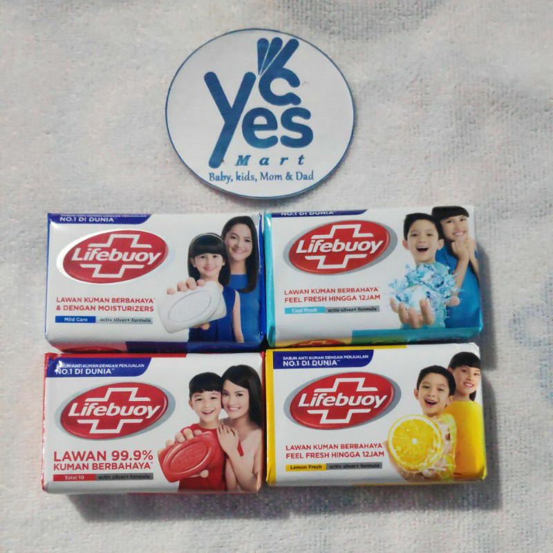 COD Sabun Batangan Lifeboy bar soap 75g antibakteri lifebuoy lifboy lemon Kuning Total Merah mild Biru