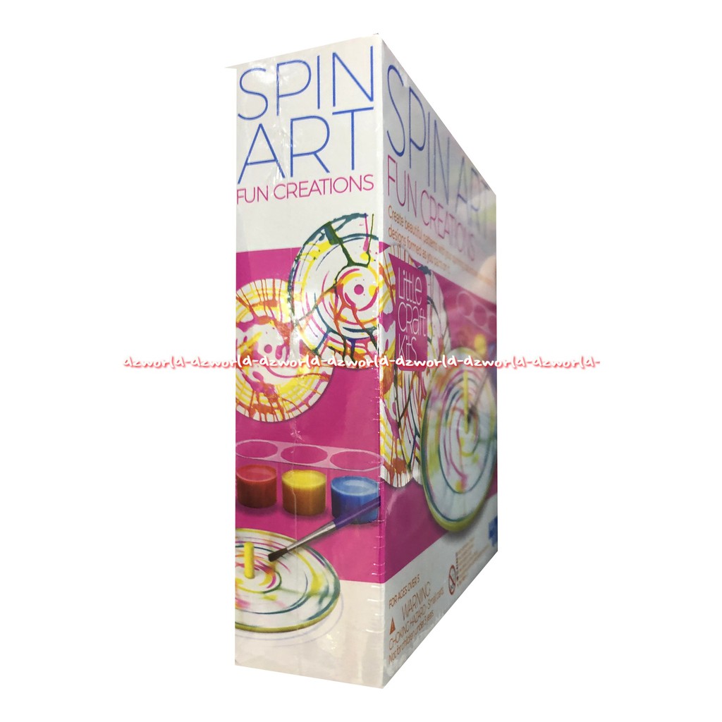 4M Spin Art Fun Creations Create Beautiful Patterns Mainan Melukis Model Spinner Berputar