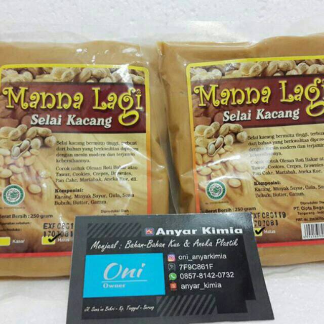 

selai kacang Manna Lagi 250gr