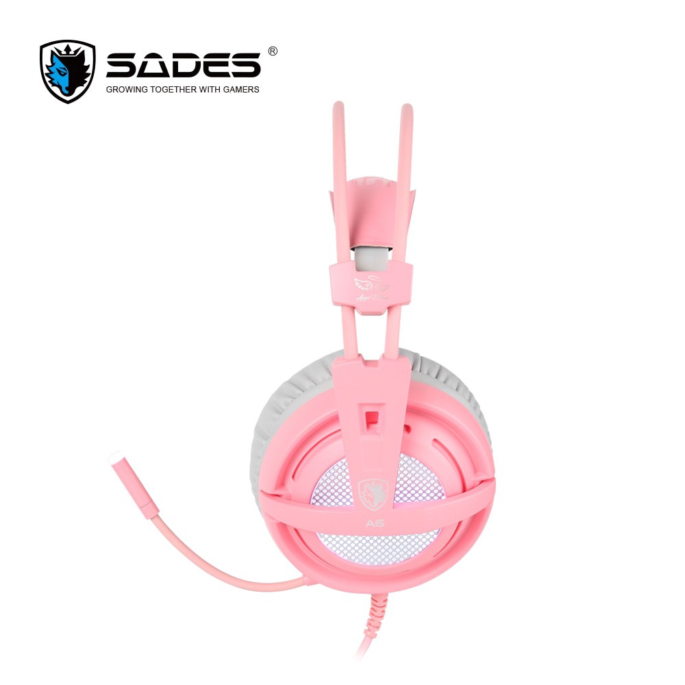 Headset Sades Locust Pink / Sades A6 Pink Gaming Headset