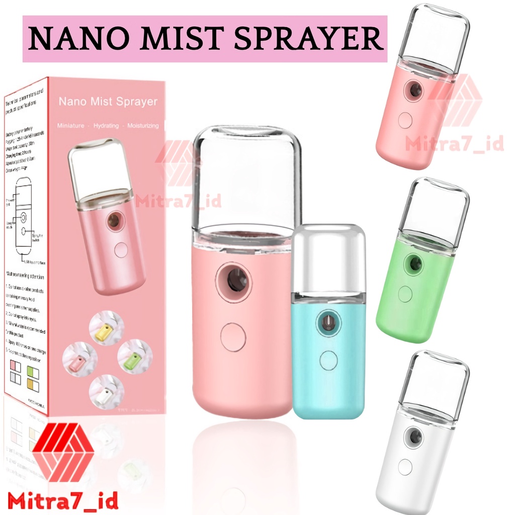 [M7] NANO SPRAY ALAT PELEMBAB WAJAH / NANO SPRAY PORTABLE DENGAN KABEL USB / FACIAL SPRAYER