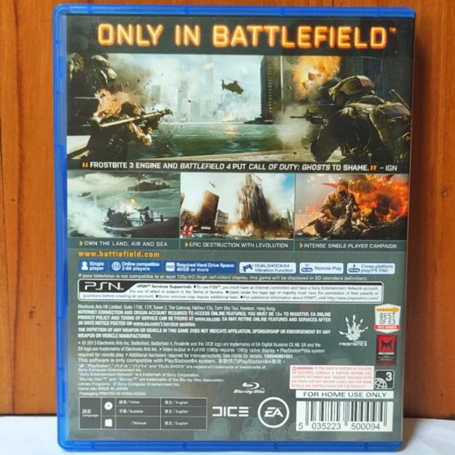 Battlefield 4 PS4 Kaset Battlefield 4 Playstation PS 4 5 CD BD Game Games Battle Field IV Original Asli BF Battlefield4 Battlefiled batlefield 5 3 2 1 v