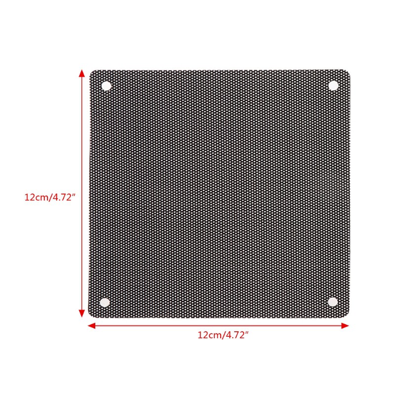 CRE  5Pc Computer Mesh PVC Case Fan Dust Filter Dustproof Cover Chassis Dust Cover