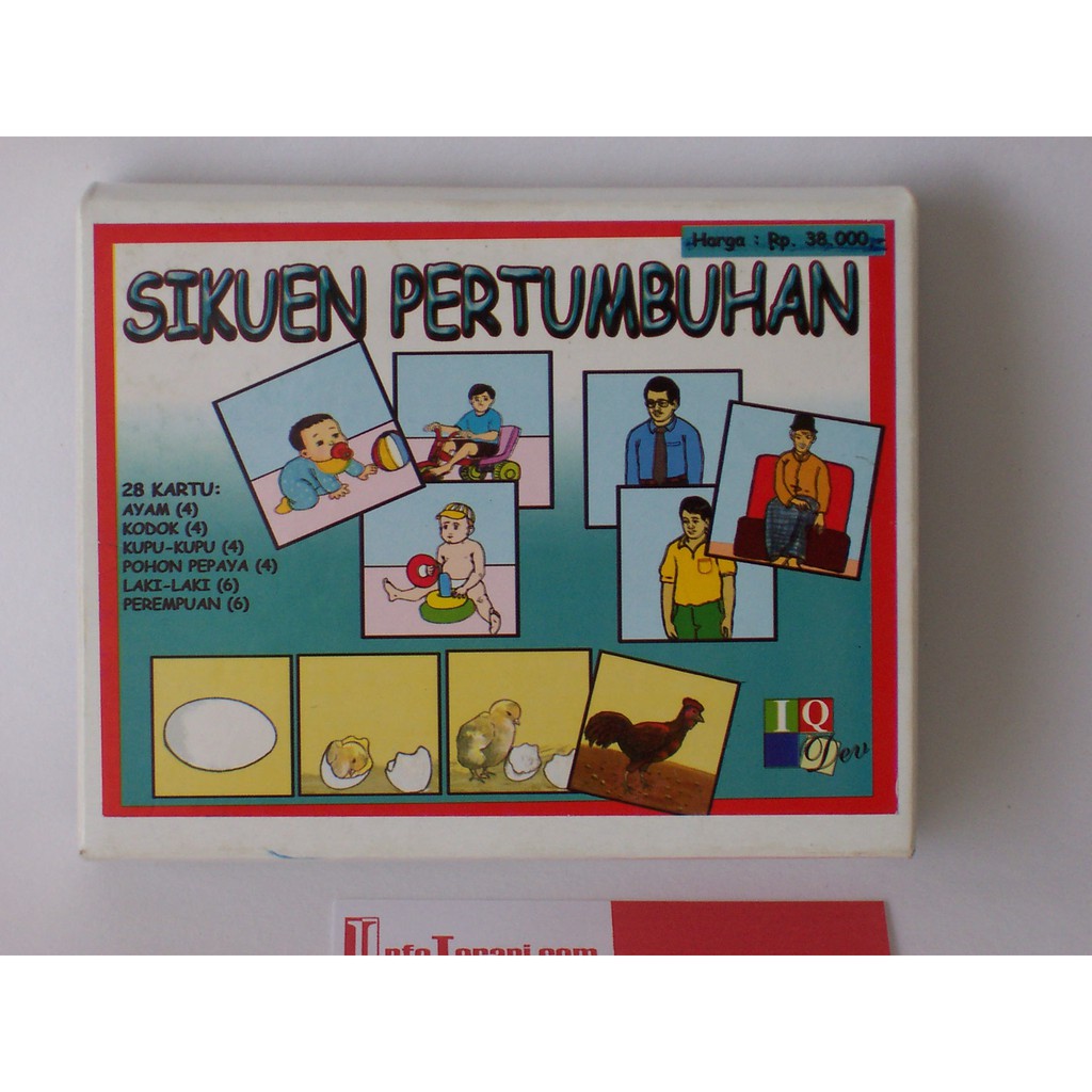 Jual Kartu Wicara Terapi Perilaku Autis Sikuen Pertumbuhan Indonesia