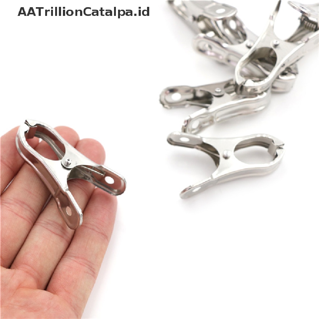 10 Pcs Klip Penjepit Kertas Foto Bahan Stainless Steel