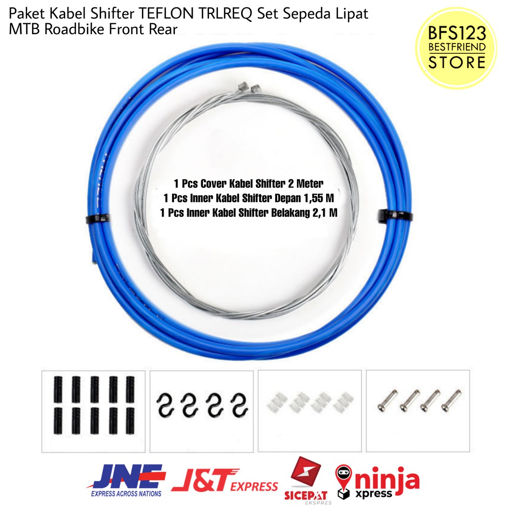 Paket Kabel Shifter TRLREQ Set Sepeda Lipat MTB Roadbike Front Rear