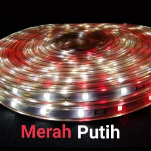 Lampu Selang 3528 Merah Putih + Adaptor 17 Agustusan / Led Strip RGB Warna Warni 8M KEMERDEKAAN