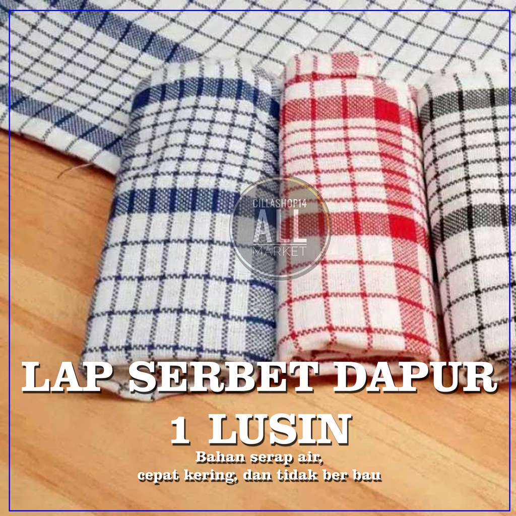 KAIN LAP SERBET - SERBET MAKAN ISI 1 LUSIN