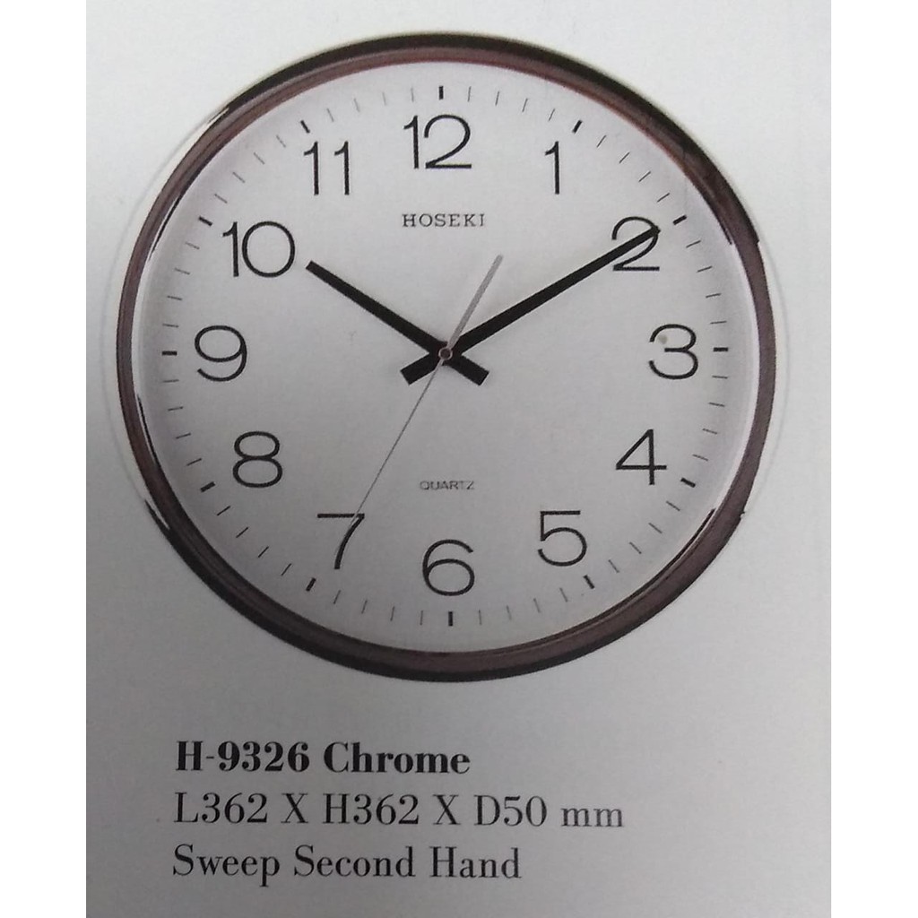 Jam Dinding Minimalis Elegan / Wall Clock Hoseki H-9326