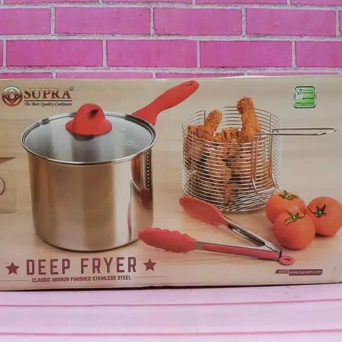 SUPRA DEEP FRYER 20 CM STAINLESS STEEL/ PANCI WAJAN PENGGORENGAN