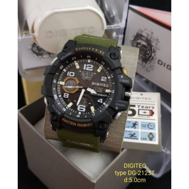 JAM TANGAN PRIA SPORTY KEREN DIGITEC 2126T ORIGINAL WATER RESIST BEST SELLER