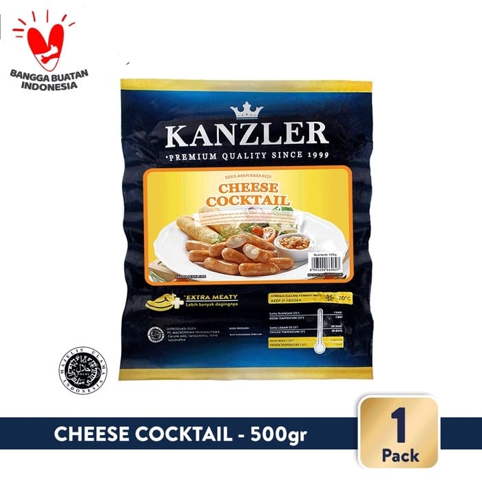 CHEESE COCKTAIL KANZLER 500GR SOSIS KOKTAIL KEJU HALAL