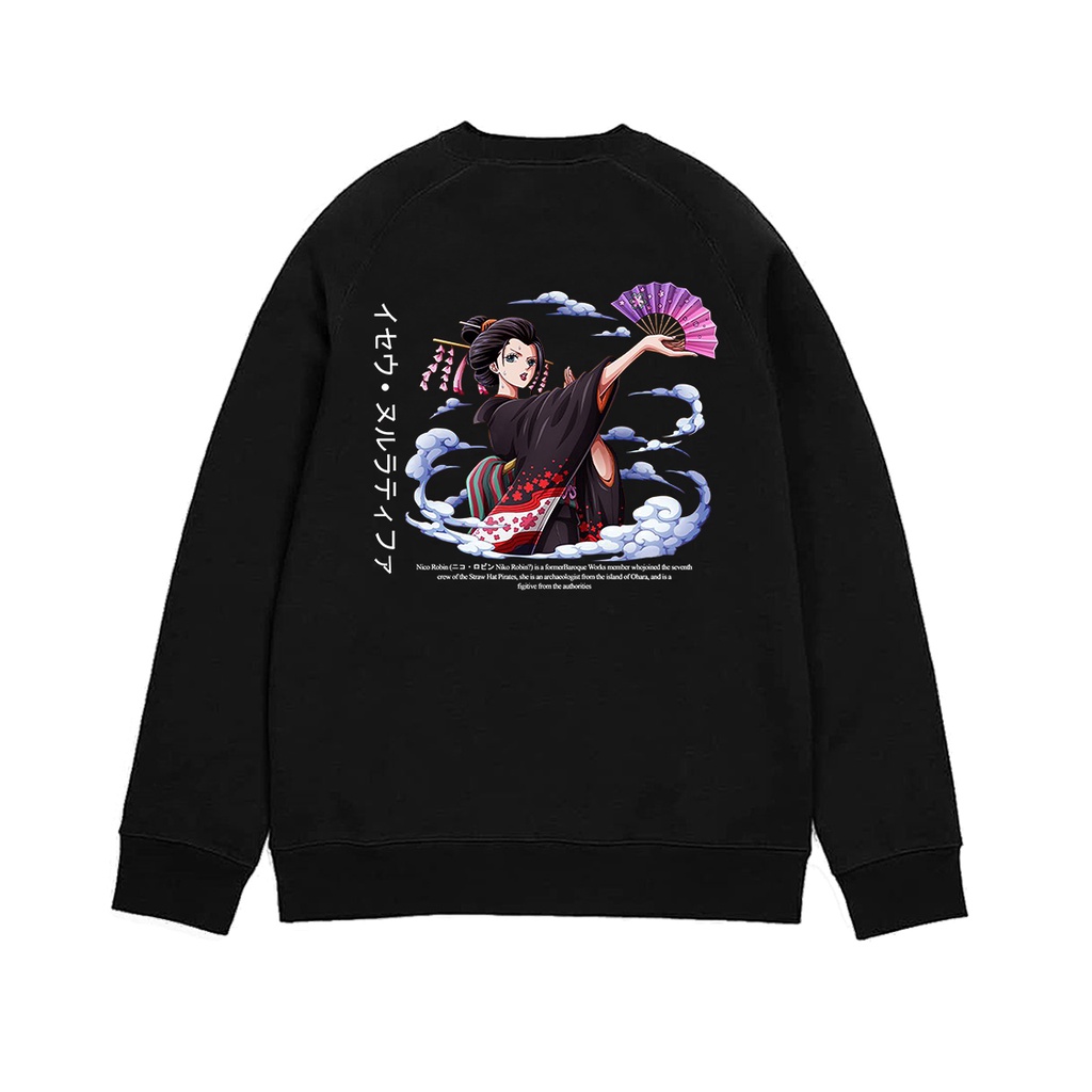 Crewneck Anime One Piece Nico Robin Geisha