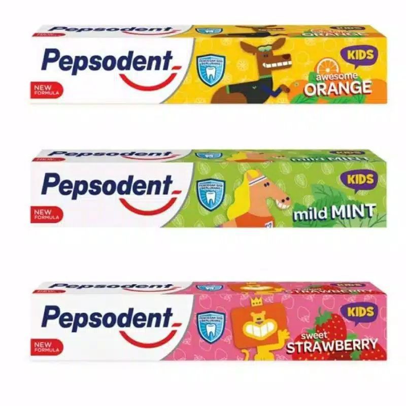 Pepsodent Odol Pasta Gigi Anak Junior Orange/strawbery 50 gr.