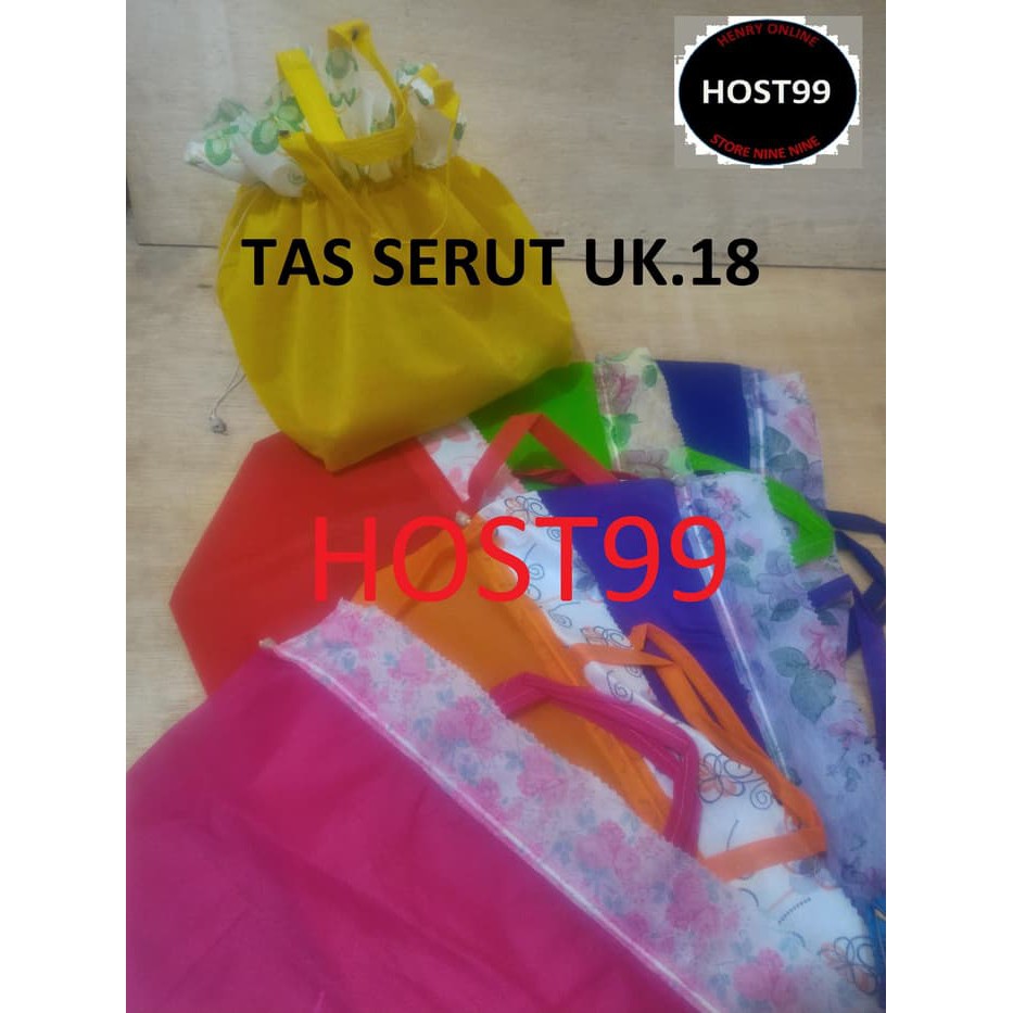 

TAS SERUT TAS BERKAT HANTARAN BEKAL KAIN SPUNDBOND KECIL SMALL 18X18