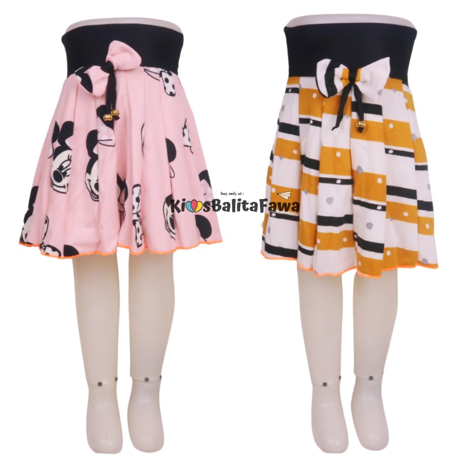 MOTIF Rok Pita Bianca uk 2-10 Tahun / Rok Motif Anak Perempuan Cewek Murah Skirt Bawahan Pendek Adem